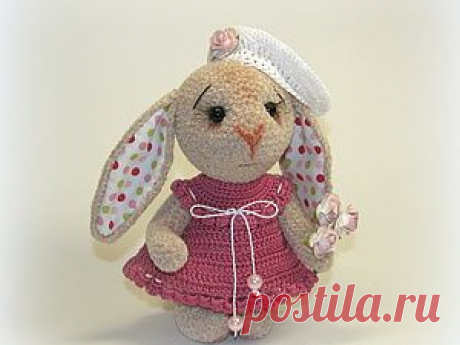 Платье для зайки (крючок) - Ярмарка Мастеров - ручная работа, handmade
