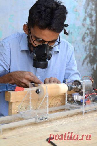 Прозрачный миниатюрный токарный станок своими руками — ОчУмелые ручки