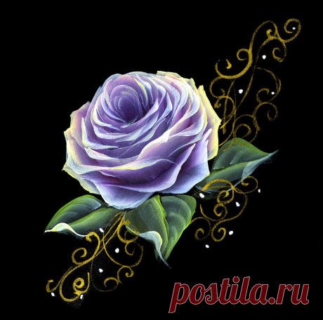 Рисунки плоской кистью от Юлии Белей