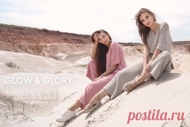GLOW & GLORY—СAMPAIGN! КОЛЛЕКЦИЯ ЛЕТО 2020. Большое разнообразие костюмов, рубашек, брюк, юбок, шорт, футболок и платьев, а так–же мы предлагаем вашему вниманию стильные аксессуары лета!