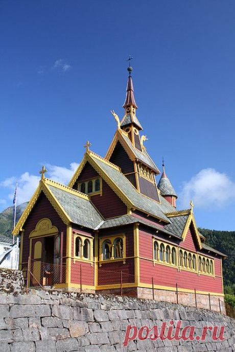 (1) St. Olaf's Church, Balestrand, Norway | Норвегия