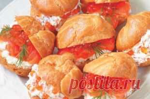 Профитроли со сливочным соусом и икрой | Рецепты | Кухня | Аргументы и Факты