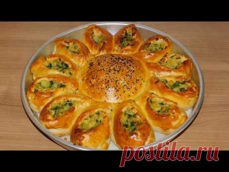 Бёрег солнце с картофельной и сырной начинкой. Пирог с картофельной и сырной начинкой.