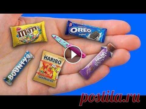 Миниатюрные сладости – 6 идей! Подписывайся на канал: 10 идей для старых кукол Барби и Лол Сюрприз: Твоим куколкам хочется чего-то вкусного? Сегодня Анна и Эльза приготовят миниатюр...