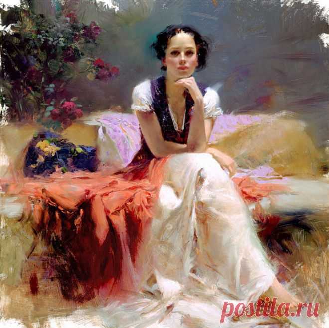 Итальянский иллюстратор и художник Pino Daeni