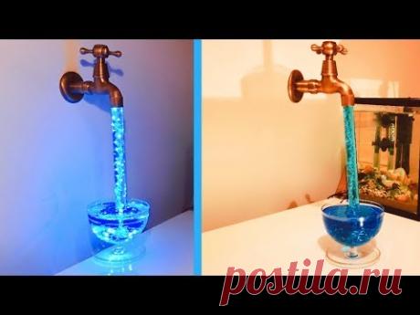 Magic Faucet Fountain with Epoxy Resin / Night Lamp - Resin Art