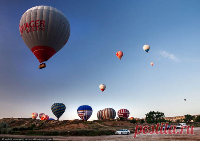 Каппадокия c высоты полета воздушного шара