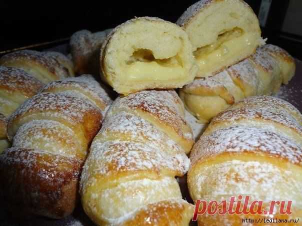 Бесподобные вкуснейшие булочки с нежным кремом!.