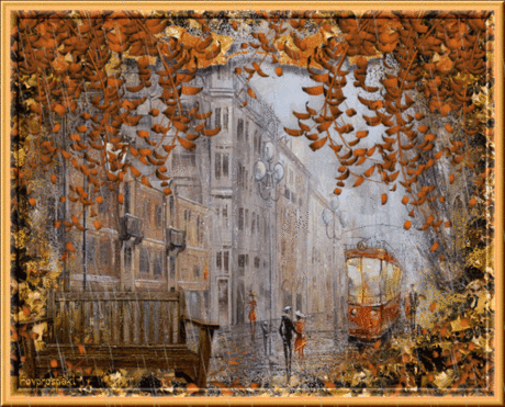 Клипарт &quot;Осень в городе&quot;.