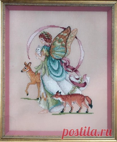 Ангелы ...вышитые крестиком ... от American School of Needlework