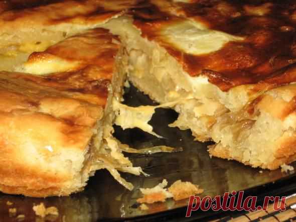 Мой быстрый луковый пирог.