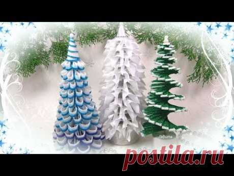 Ёлка своими руками из разных материалов, 3 идеи / diy Christmas tree