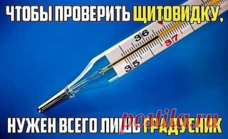 Чтобы проверить свою щитовидку, нужен только градусник 
Мало кто об этом знает, но еще 50 лет назад ученый Брода Отто Барнс обнаружил, что температура тела - отличный индикатор того, как работает ваша щитовидная железа. 
Есть только один нюанс: температуру тела нужно мерять сразу после пробуждения, еще в кровати. 
Барнс заметил, что ненормальная температура по утрам - первый признак воспалительн