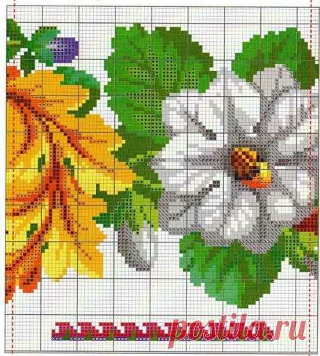 УЗОР ИЗ ЦВЕТОВ