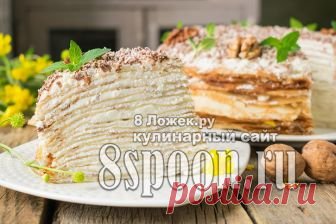 Блинный торт с творожным кремом - 8 Ложек.ру