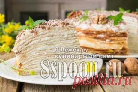 Блинный торт с творожным кремом - 8 Ложек.ру