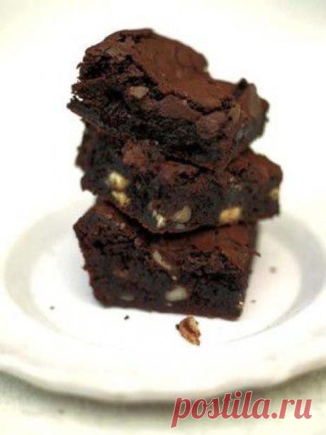 Шоколадный брауни рецепт с вишней и орехами
