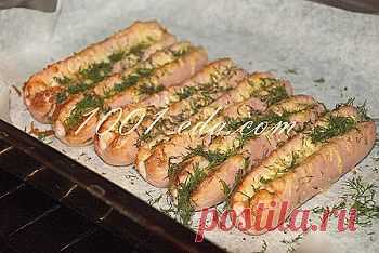 Рецепт сосисок запеченных с сыром - Быстрый обед и ужин . 1001 ЕДА вкусные рецепты с фото!