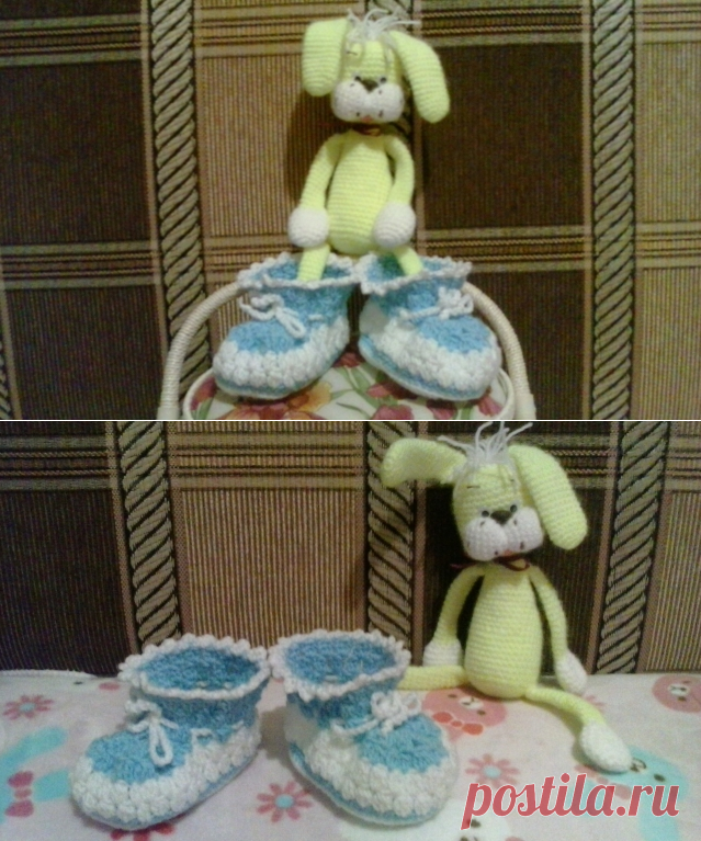 "Что-то с размерчиком ошибочка вышла"Пинеточки - Вязание крючком. Ваши работы