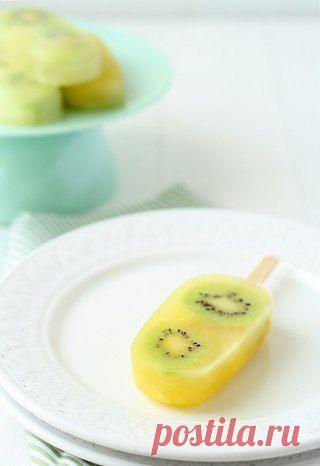 Фруктовое мороженое из ананаса и киви - Простые рецепты Овкусе.ру