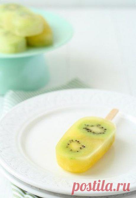 Фруктовое мороженое из ананаса и киви - Простые рецепты Овкусе.ру