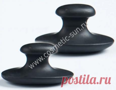 Купить камень для стоунтерапии базальтовый овальный "Печать массажиста" – цена 750 руб.