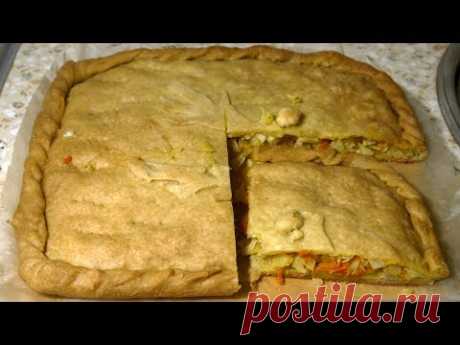 САМЫЙ ВКУСНЫЙ И ПРОСТОЙ ПИРОГ С КАПУСТОЙ / ПОСТНЫЙ
