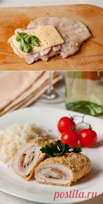 Пошаговый фото-рецепт куриного филе le Cordon Bleu