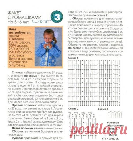 Жилет с ромашками