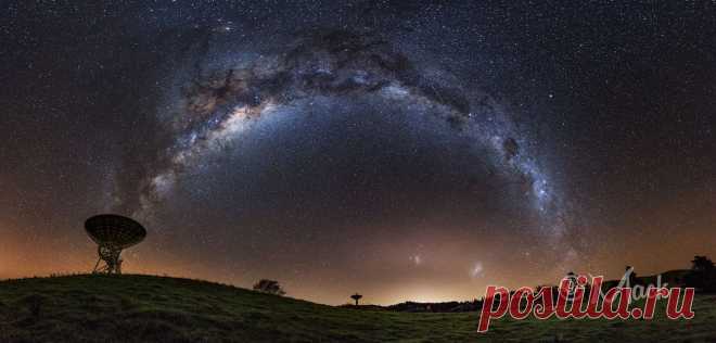 Three Galaxies over New Zealand