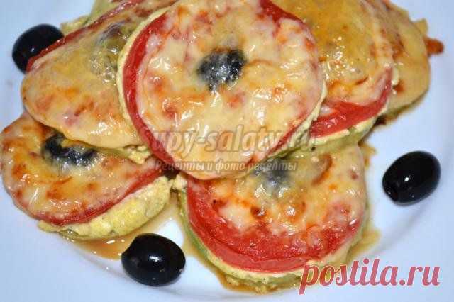 Кабачки, запеченные с сыром и помидорами. Рецепт с пошаговыми фото