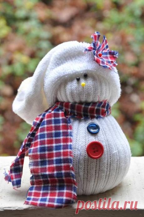 Делаем снеговика из.....