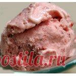 Клубничное мороженое Кулинарный рецепт