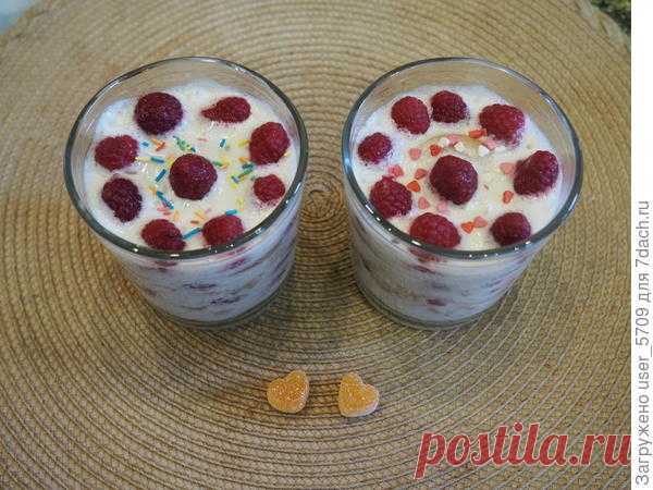 Малиново-зефирный десерт «Седьмое небо»