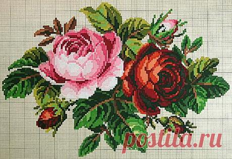 Схемы старинной берлинской вышивки крестом Схема – перенабор – вышивка | Всё лучшее - маме | Яндекс Дзен