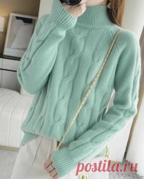 Пуловеры в цвете Тиффани. Идеи по схемами. | Вяжем вместе - вяжем стильно. | Дзен