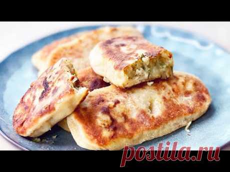 Жареные пирожки с картошкой - Тесто на кефире, без дрожжей, очень вкусное