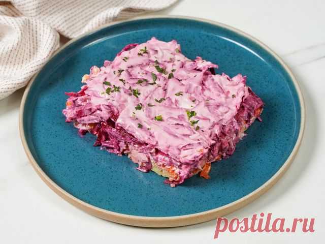 «Шуба» без селедки – пошаговый рецепт приготовления с фото