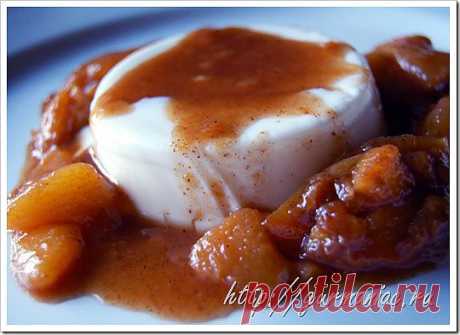 Панна Котта с персиковым соусом (Panna Cotta) — Гурману на заметку