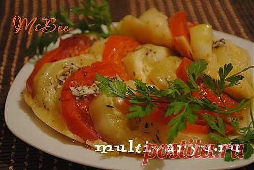 Кабачки с сыром и помидорами в мультиварке; Мультиварка - легко готовить, вкусно есть!
