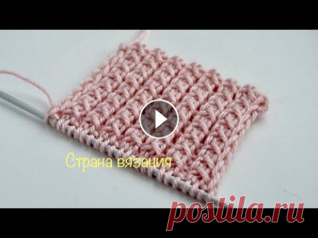 Узоры спицами. Оригинальная резинка 2х1. Knitting patterns. Original elastic band 2x1. Простая оригинальная Резинка 2х1. Раппорт узора 3 петли и 2 ряда. Для образца набираем количество петель кратное 3+1 петля для симметрии +2 кромочные ...