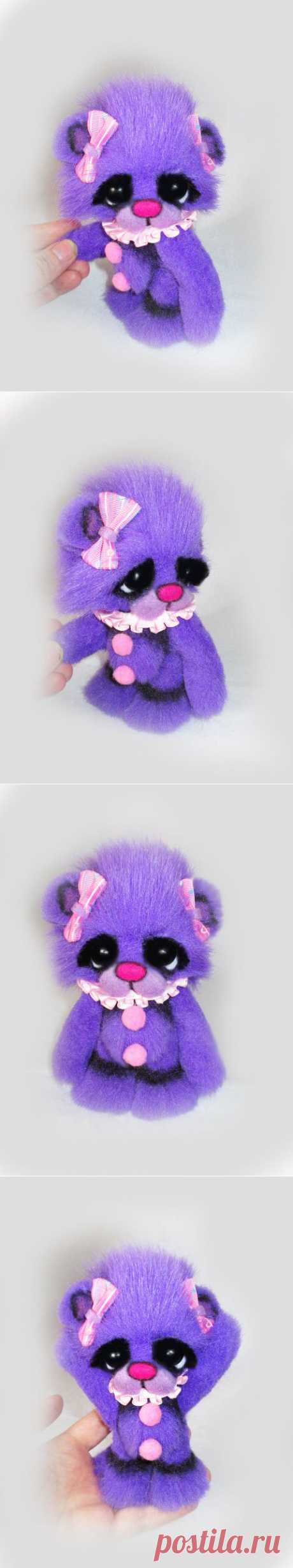 OOAK Мини Jointed Медведь Ebony Исполнитель ручной работы по Cutestarts