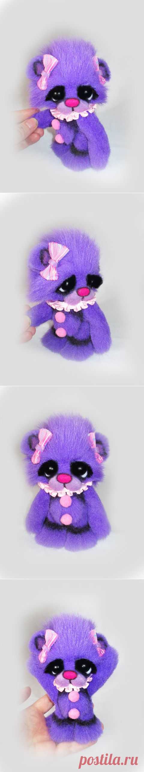 OOAK Мини Jointed Медведь Ebony Исполнитель ручной работы по Cutestarts