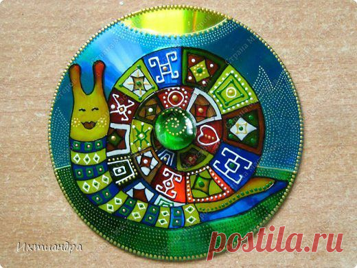 Роспись CD дисков.