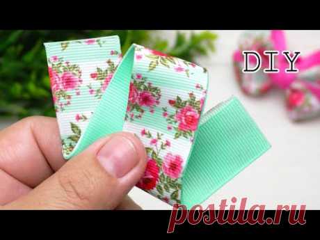 (113) Я люблю делать эти бантики! Бантики из Репсовых лент. - YouTube
