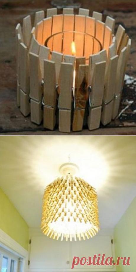 Поделки из деревянных бельевых прищепок своими руками :: Всякая всячина :: Сайт podelki-online.ru