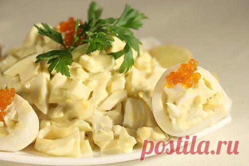 Салаты из кальмаров. Рецепты салатов из кальмаров