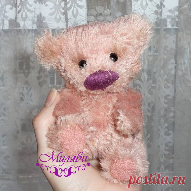 АВТОРСКИЕ КУКЛЫ И ТЕДДИ 👸🐘 в Instagram: «Вот и родилась моя розовая зеФирка для #тедди_степан ! Безумно нежный и обаятельный медвеженок😙. Я пока называю его Зефиркой, но дочка…»