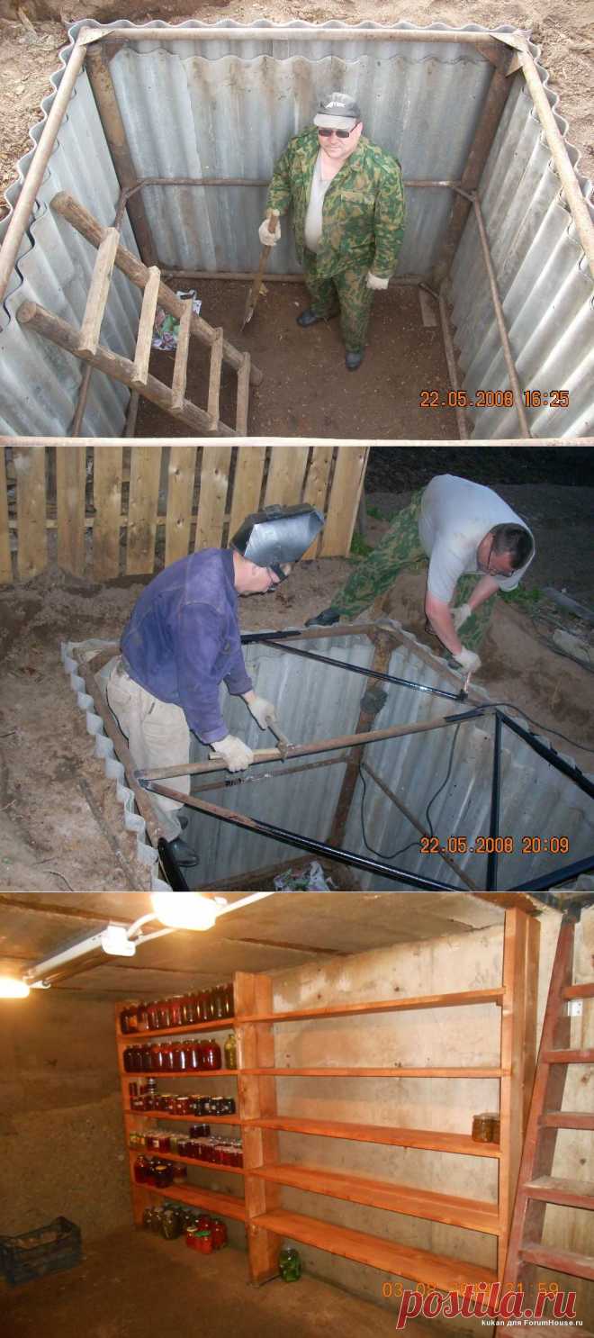 Из того, что было. Овощная яма из подручных материалов | Дачный участок