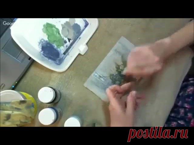 Декупажные полезности от Раушании Нуретдиновой

 Не всегда фрагмент для вживления совпадает по размерам с поверхностью работы. Как подрисовать фактурный фон, не просто повторяющий картинку, но и дополняющий ее, наглядно обучает Раушания Нуретдинова. В работе мастер использует любимый ею цвет индиго, черный, охру и серый.

 Краску разводить не нужно. Кисточку лучше взять щетинную.
Показать полностью…